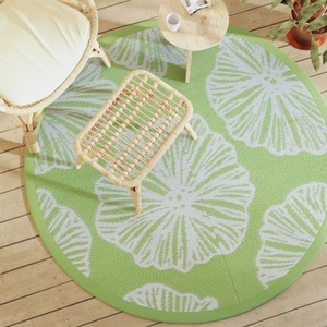 vidaXL, vidaXL Outdoor-Teppich Grün Ø160 cm PP, vidaXL Outdoor-Teppich Grün Ø160 cm PP