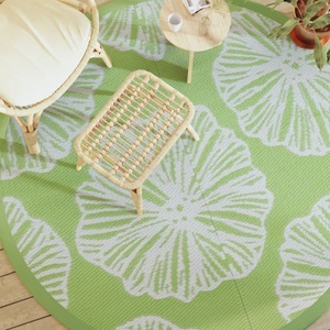 vidaXL, vidaXL Outdoor-Teppich Grün Ø200 cm PP, vidaXL Outdoor-Teppich Grün Ø200 cm PP