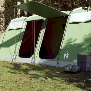 vidaXL, vidaXL Tunnel-Familienzelt 10 Personen Grün Wasserdicht, vidaXL Tunnel-Familienzelt 10 Personen Grün Wasserdicht