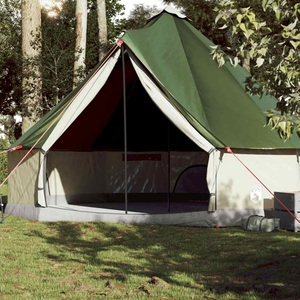 vidaXL, vidaXL Tipi-Familienzelt 10 Personen Grün Wasserdicht, vidaXL Tipi-Familienzelt 10 Personen Grün Wasserdicht