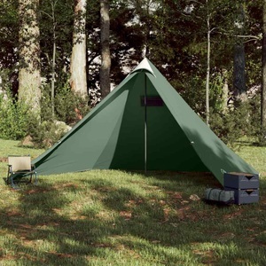 vidaXL, vidaXL Tipi-Familienzelt 7 Personen Grün Wasserdicht, vidaXL Tipi-Familienzelt 7 Personen Grün Wasserdicht