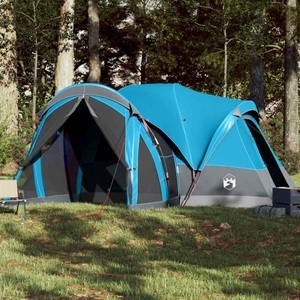 vidaXL, vidaXL Tipi-Familienzelt 8 Personen Blau Wasserdicht, vidaXL Tipi-Familienzelt 8 Personen Blau Wasserdicht