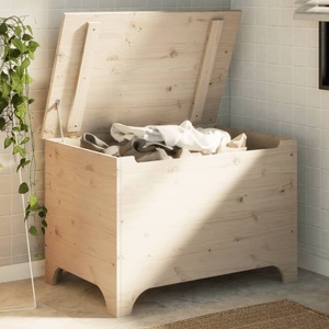 vidaXL, vidaXL Truhe mit Deckel RANA 80x49x54 cm Massivholz Kiefer, vidaXL Truhe mit Deckel RANA 80x49x54 cm Massivholz Kiefer