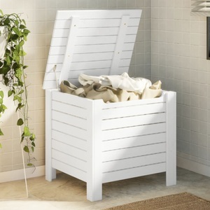 vidaXL, vidaXL Truhe mit Deckel RANA Weiß 60x49x54 cm Massivholz Kiefer, vidaXL Truhe mit Deckel RANA Weiß 60x49x54 cm Massivholz Kiefer