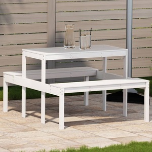 vidaXL, vidaXL Picknicktisch 110x134x75 cm Massivholz Kiefer