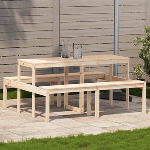 vidaXL, vidaXL Picknicktisch 160x134x75 cm Massivholz Kiefer
