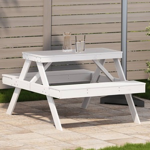 vidaXL, vidaXL Picknicktisch 105x134x75 cm Massivholz Kiefer