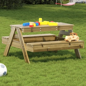 vidaXL, vidaXL Picknicktisch für Kinder 88x97x52 cm Imprägniertes Kiefernholz, vidaXL Picknicktisch für Kinder 88x97x52 cm Imprägniertes Kiefernholz