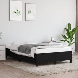 vidaXL, vidaXL Bettgestell Schwarz 120x190 cm Stoff