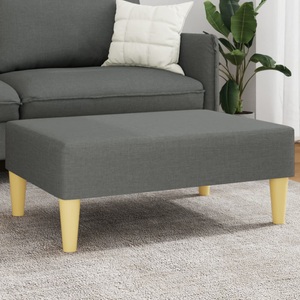 vidaXL, vidaXL Fußhocker Dunkelgrau 77x55x31 cm Stoff