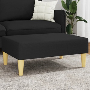 vidaXL, vidaXL Fußhocker Schwarz 77x55x31 cm Stoff