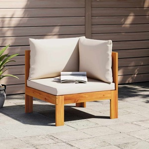 vidaXL, vidaXL Garten-Ecksofa mit Kissen Massivholz Akazie