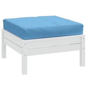 vidaXL, vidaXL Palettenkissen Melange Blau 60x60x10 cm Stoff, vidaXL Palettenkissen Melange Blau 60x60x10 cm Stoff