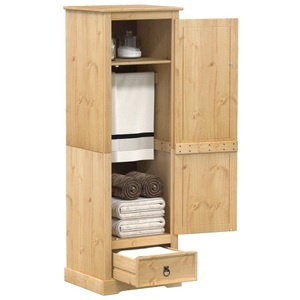 vidaXL, vidaXL Kleiderschrank Corona 55x50x170 cm Massivholz Kiefer, vidaXL Kleiderschrank Corona 55x50x170 cm Massivholz Kiefer