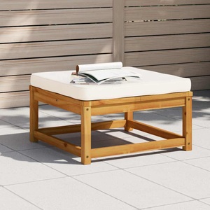 vidaXL, vidaXL Gartenhocker mit Kissen Massivholz Akazie