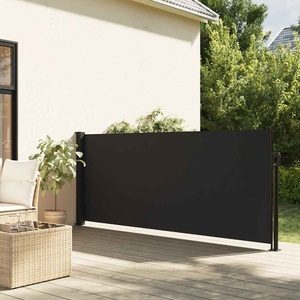vidaXL, vidaXL Seitenmarkise Ausziehbar Schwarz 100x300 cm