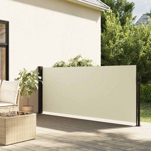 vidaXL, vidaXL Seitenmarkise Ausziehbar Creme 100x300 cm