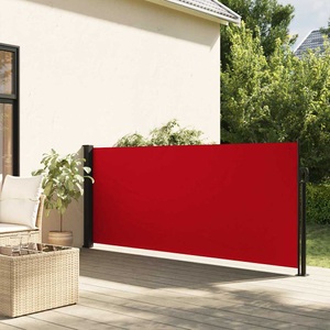 vidaXL, vidaXL Seitenmarkise Ausziehbar Rot 100x300 cm