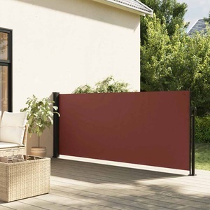 vidaXL, vidaXL Seitenmarkise Ausziehbar Braun 100x300 cm
