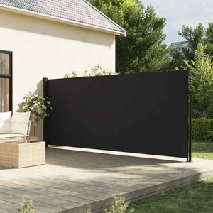 vidaXL, vidaXL Seitenmarkise Ausziehbar Schwarz 160x500 cm, vidaXL Seitenmarkise Ausziehbar Schwarz 160x500 cm