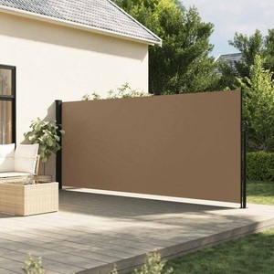 vidaXL, vidaXL Seitenmarkise Ausziehbar Taupe 160x600 cm, vidaXL Seitenmarkise Ausziehbar Taupe 160x600 cm