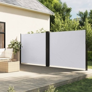 vidaXL, vidaXL Seitenmarkise Ausziehbar Weiß 160x600 cm, vidaXL Seitenmarkise Ausziehbar Weiß 160x600 cm