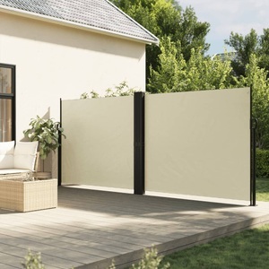 vidaXL, vidaXL Seitenmarkise Ausziehbar Creme 180x600 cm, vidaXL Seitenmarkise Ausziehbar Creme 180x600 cm