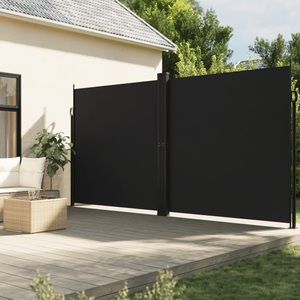 vidaXL, vidaXL Seitenmarkise Ausziehbar Schwarz 200x600 cm