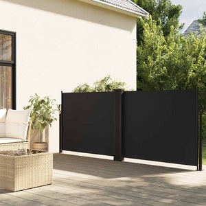 vidaXL, vidaXL Seitenmarkise Ausziehbar Schwarz 100x1000 cm