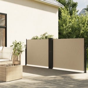vidaXL, vidaXL Seitenmarkise Ausziehbar Beige 100x1000 cm, vidaXL Seitenmarkise Ausziehbar Beige 100x1000 cm