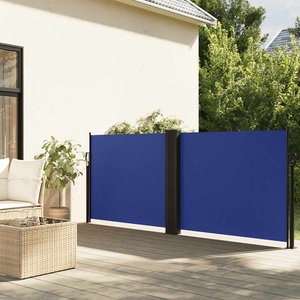vidaXL, vidaXL Seitenmarkise Ausziehbar Blau 120x1000 cm