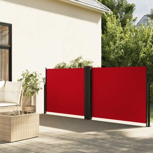 vidaXL, vidaXL Seitenmarkise Ausziehbar Rot 120x1000 cm