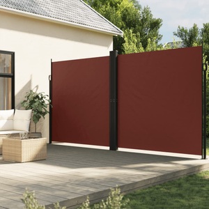vidaXL, vidaXL Seitenmarkise Ausziehbar Braun 200x1000 cm