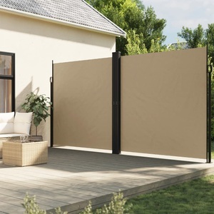 vidaXL, vidaXL Seitenmarkise Ausziehbar Beige 200x1000 cm, vidaXL Seitenmarkise Ausziehbar Beige 200x1000 cm