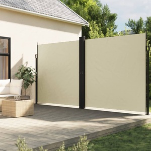 vidaXL, vidaXL Seitenmarkise Ausziehbar Creme 220x1000 cm