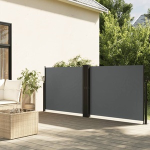vidaXL, vidaXL Seitenmarkise Ausziehbar Anthrazit 120x1200 cm, vidaXL Seitenmarkise Ausziehbar Anthrazit 120x1200 cm