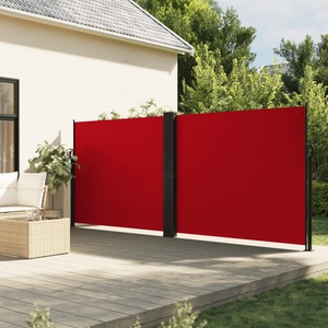 vidaXL, vidaXL Seitenmarkise Ausziehbar Rot 160x1200 cm