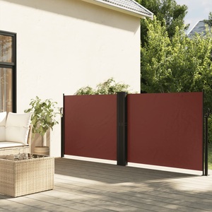 vidaXL, vidaXL Seitenmarkise Ausziehbar Braun 140x1000 cm
