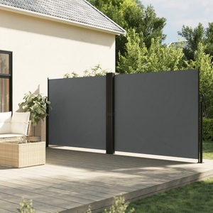 vidaXL, vidaXL Seitenmarkise Ausziehbar Anthrazit 180x1000 cm, vidaXL Seitenmarkise Ausziehbar Anthrazit 180x1000 cm