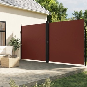 vidaXL, vidaXL Seitenmarkise Ausziehbar Braun 200x600 cm