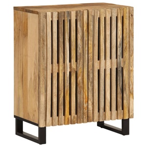 vidaXL, vidaXL Sideboard 60x34x75 cm Raues Massives Mangoholz