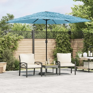 vidaXL, vidaXL Sonnenschirm mit Stahlmast Blau 248x248x248 cm