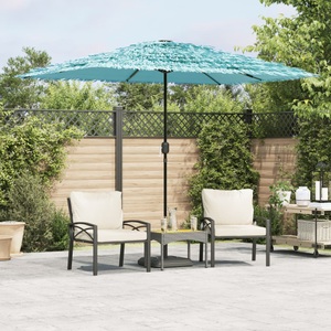 vidaXL, vidaXL Sonnenschirm mit Stahlmast Blau 300x200x250 cm