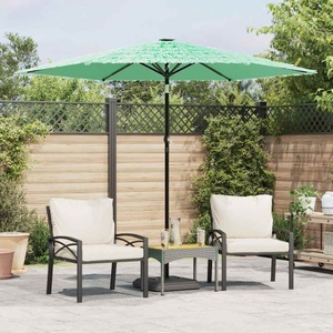 vidaXL, vidaXL Sonnenschirm mit Stahlmast Grün 268x268x226 cm, vidaXL Sonnenschirm mit Stahlmast Grün 268x268x226 cm