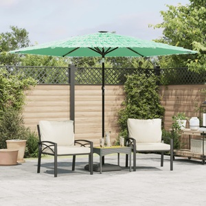 vidaXL, vidaXL Sonnenschirm mit Stahlmast Grün 288x288x225 cm, vidaXL Sonnenschirm mit Stahlmast Grün 288x288x225 cm