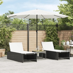 vidaXL, vidaXL Sonnenschirm mit Stahlmast Weiß 324x324x247 cm