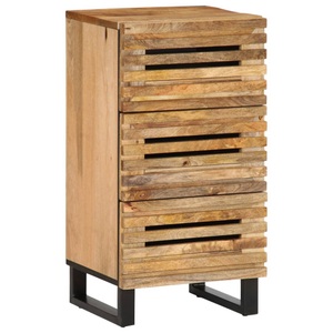 vidaXL, vidaXL Sideboard 40x34x75 cm Raues Massives Mangoholz
