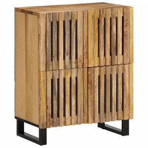 vidaXL, vidaXL Sideboard 60x34x75 cm Raues Massives Mangoholz
