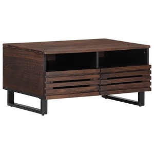 vidaXL, vidaXL Couchtisch Braun 80x55x40 cm Massivholz Mango, vidaXL Couchtisch Braun 80x55x40 cm Massivholz Mango