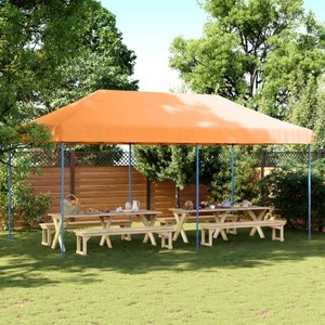 vidaXL, vidaXL Partyzelt Faltbar Pop-Up Orange 580x292x315 cm, vidaXL Partyzelt Faltbar Pop-Up Orange 580x292x315 cm